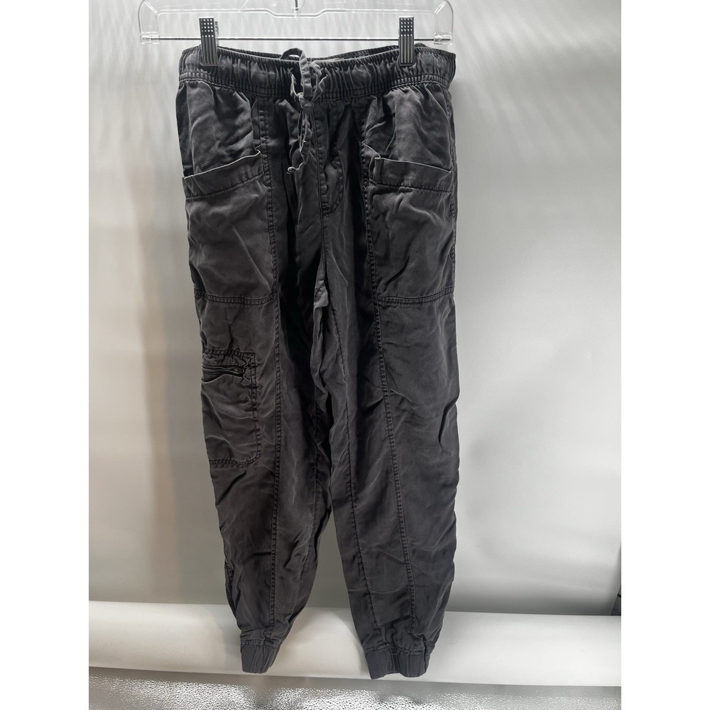 Women's Nicole Miller Grey Cargo Joggers Sz Small Athletic Comfy